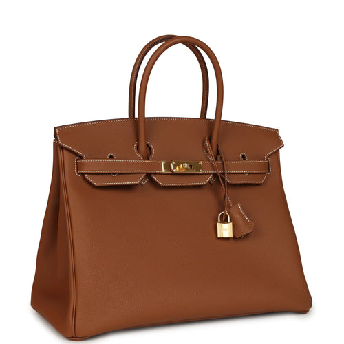 Hermes Birkin 35 Gold Togo Gold Hardware