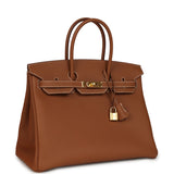 Hermes Birkin 35 Gold Togo Gold Hardware