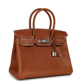 Hermes Birkin 30 Fauve Barenia Faubourg Palladium Hardware