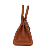 Hermes Birkin 30 Fauve Barenia Faubourg Palladium Hardware