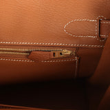 Pre-owned Hermes Birkin 30 Gold Togo Gold Hardware