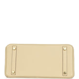 Pre-owned Hermes Birkin 30 Parchemin Clemence Gold Hardware