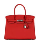 Hermes Birkin 30 Rouge de Coeur Togo Palladium Hardware