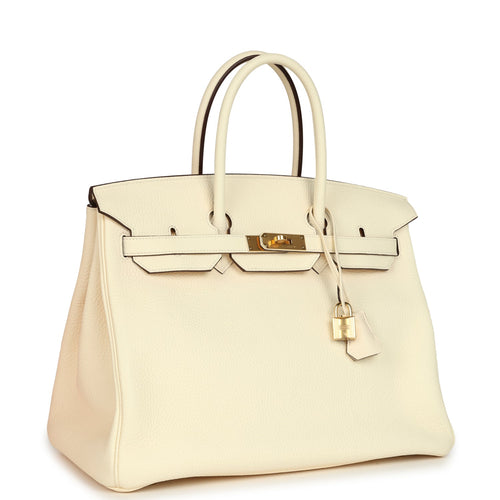 Hermes Birkin 35 Nata Clemence Gold Hardware