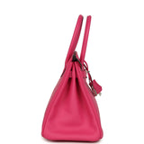 Hermes Birkin 30 Rose Shocking Swift Palladium Hardware