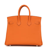 Hermes Birkin 25 Orange Minium Togo Palladium Hardware