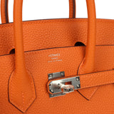 Hermes Birkin 25 Orange Minium Togo Palladium Hardware
