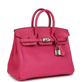 Hermes Birkin 25 Rose Shocking Swift Palladium Hardware
