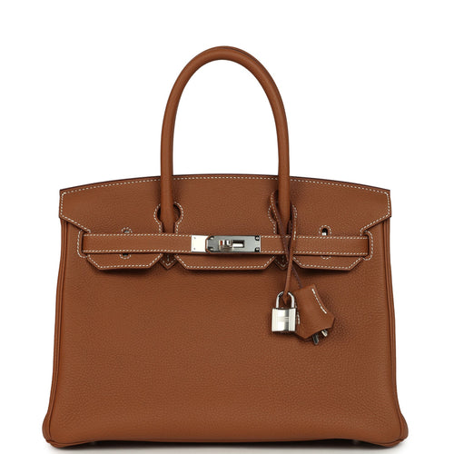 Hermes Birkin 30 Gold Togo Palladium Hardware