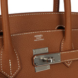 Hermes Birkin 30 Gold Togo Palladium Hardware
