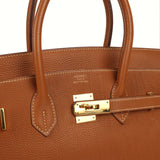 Vintage Hermes Birkin 35 Gold Togo Gold Hardware