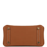 Pre-owned Hermes Birkin 25 Gold Togo Gold Hardware