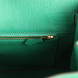 Pre-owned Hermes Birkin 35 Vert Vertigo Epsom Gold Hardware