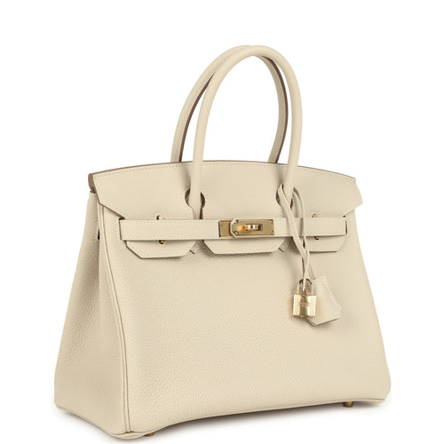 Hermes Special Order (HSS) Birkin 30 Craie Togo Permabrass Hardware