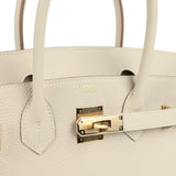 Hermes Special Order (HSS) Birkin 30 Craie Togo Permabrass Hardware