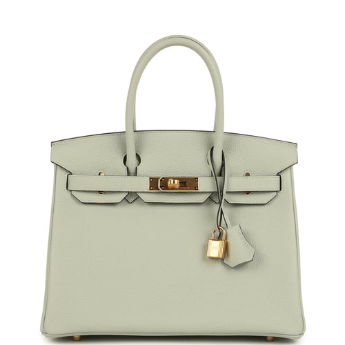 Hermes Birkin 30 Gris Neve Togo Gold Hardware