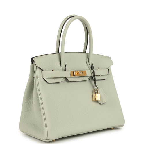 Hermes Birkin 30 Gris Neve Togo Gold Hardware