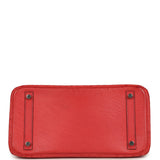 Pre-owned Hermes Birkin 30 Bougainvillea Ostrich Palladium Hardware