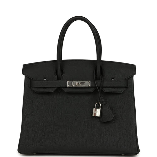 Hermes Birkin 30 Black Togo Palladium Hardware