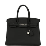 Hermes Birkin 30 Black Togo Palladium Hardware