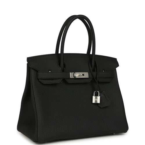 Hermes Birkin 30 Black Togo Palladium Hardware