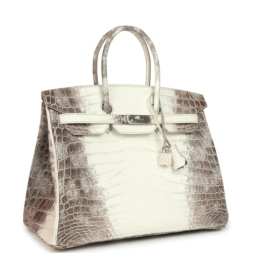 Hermes Birkin 35 Himalaya Niloticus Crocodile Palladium Hardware