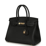 Hermes Birkin 30 Black Togo Permabrass Hardware