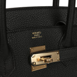 Hermes Birkin 30 Black Togo Permabrass Hardware
