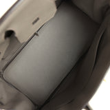 Pre-owned Hermes Birkin 30 Etain Clemence Gold Hardware