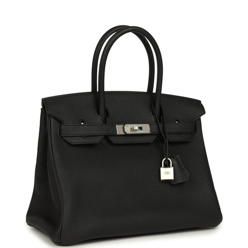Hermes Birkin 30 Black Togo Brushed Palladium Hardware