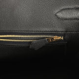 Pre-owned Hermes Birkin 35 Black Togo Gold Hardware