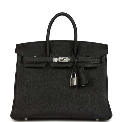 Hermes Birkin 25 Black Togo Palladium Hardware