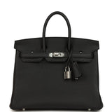Hermes Birkin 25 Black Togo Palladium Hardware