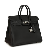 Hermes Birkin 25 Black Togo Palladium Hardware