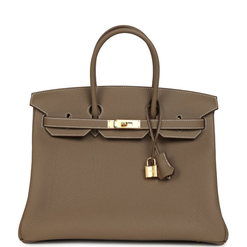 Hermes Birkin 35 Etoupe Togo Gold Hardware