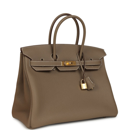 Hermes Birkin 35 Etoupe Togo Gold Hardware
