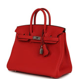 Hermes Birkin 25 Rouge Radieux Togo Palladium Hardware