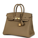 Hermes Birkin 25 Beige Marfa Togo Gold Hardware