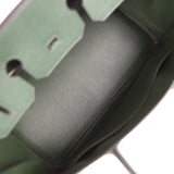 Pre-owned Hermes Birkin 35 Vert Anglais Epsom Palladium Hardware