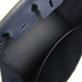 Hermes Birkin 25 Bleu Nuit Togo Palladium Hardware