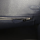 Hermes Birkin 25 Bleu Nuit Togo Palladium Hardware