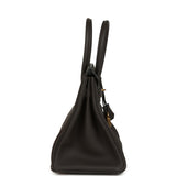 Pre-owned Hermes Birkin 30 Macassar Togo Gold Hardware