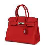 Hermes Birkin 30 Rouge Radieux Togo Palladium Hardware