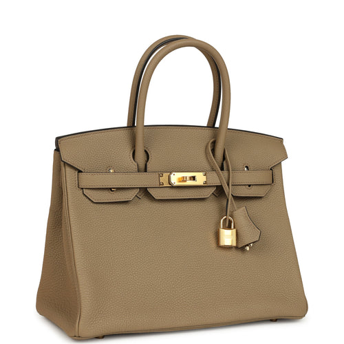 Hermes Birkin 30 Beige Marfa Togo Gold Hardware