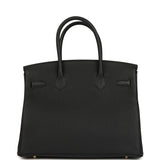 Hermes Birkin 30 Black Togo Gold Hardware