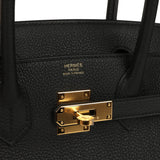 Hermes Birkin 30 Black Togo Gold Hardware