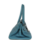 Vintage Hermes Shoulder Birkin 42 JPG Blue Jean Clemence Palladium Hardware