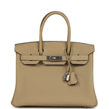 Hermes Birkin 30 Trench Togo Palladium Hardware