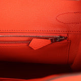 Hermes Birkin 30 Orange Poppy Togo Palladium Hardware