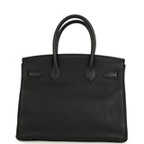 Pre-owned Hermes Birkin 30 Black Togo Rose Gold Hardware